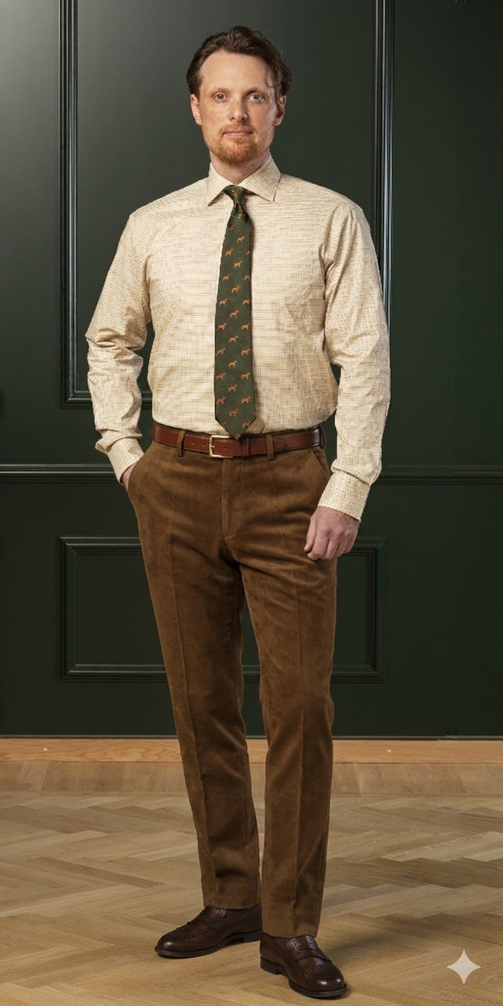 Belgravia Moleskin Bukser - Bronze