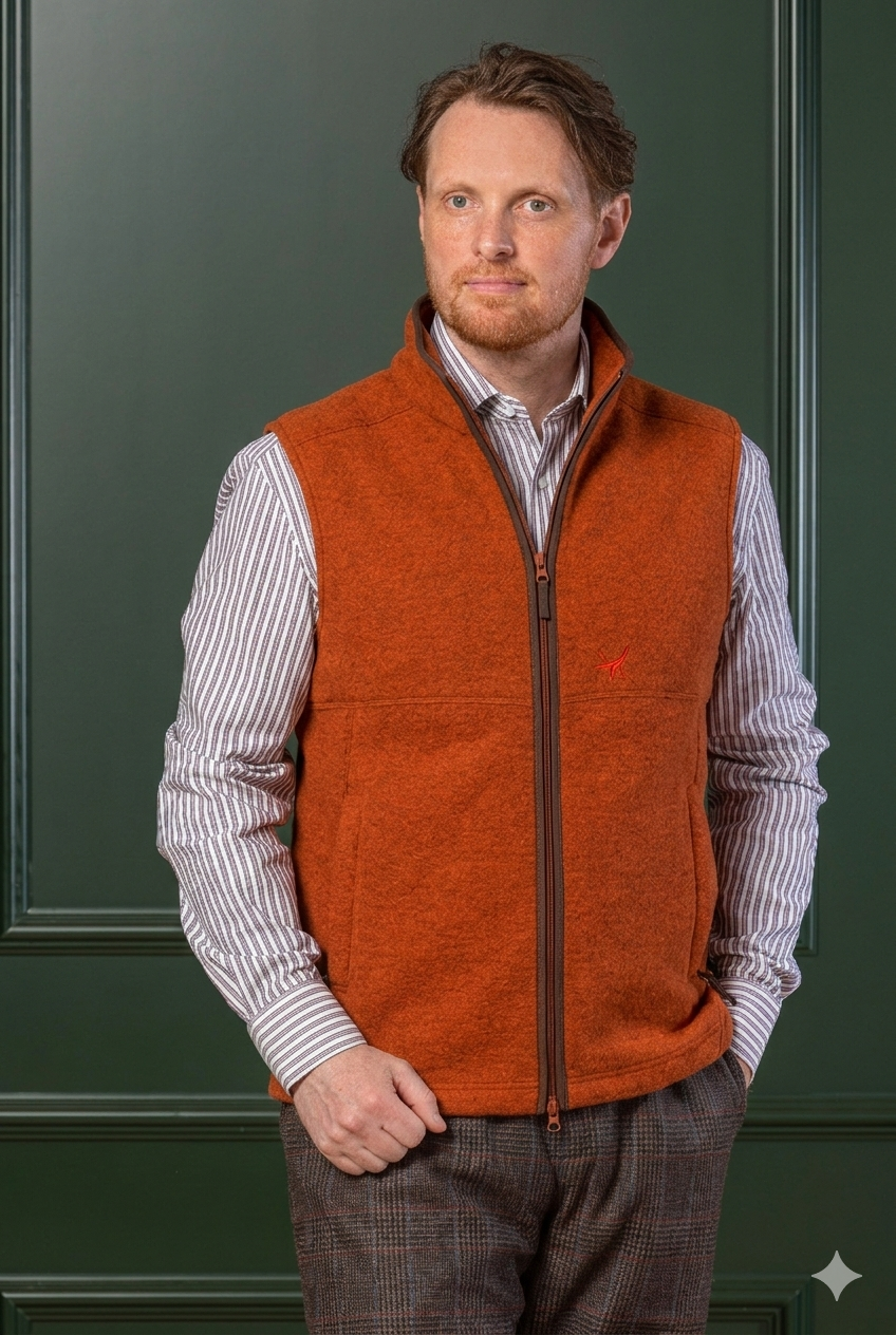 Isla Fleece Vest - Lava