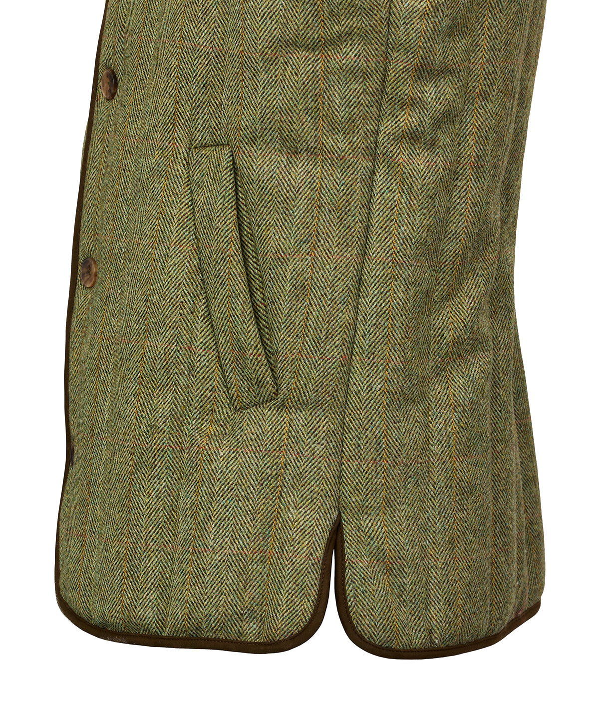 Berleigh quilted tweed vest