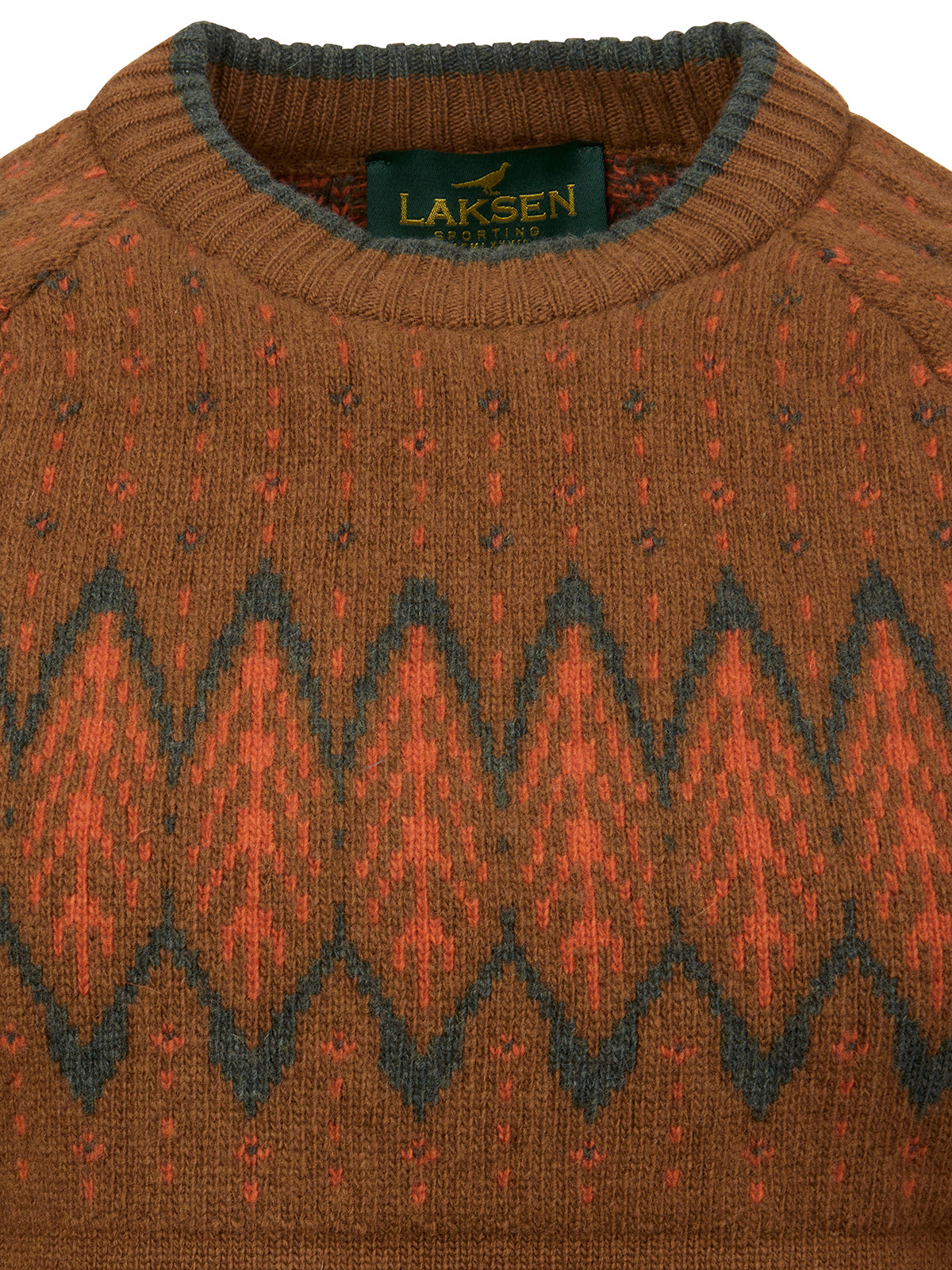 Dame Trondheim Jacquard O-neck Sweater