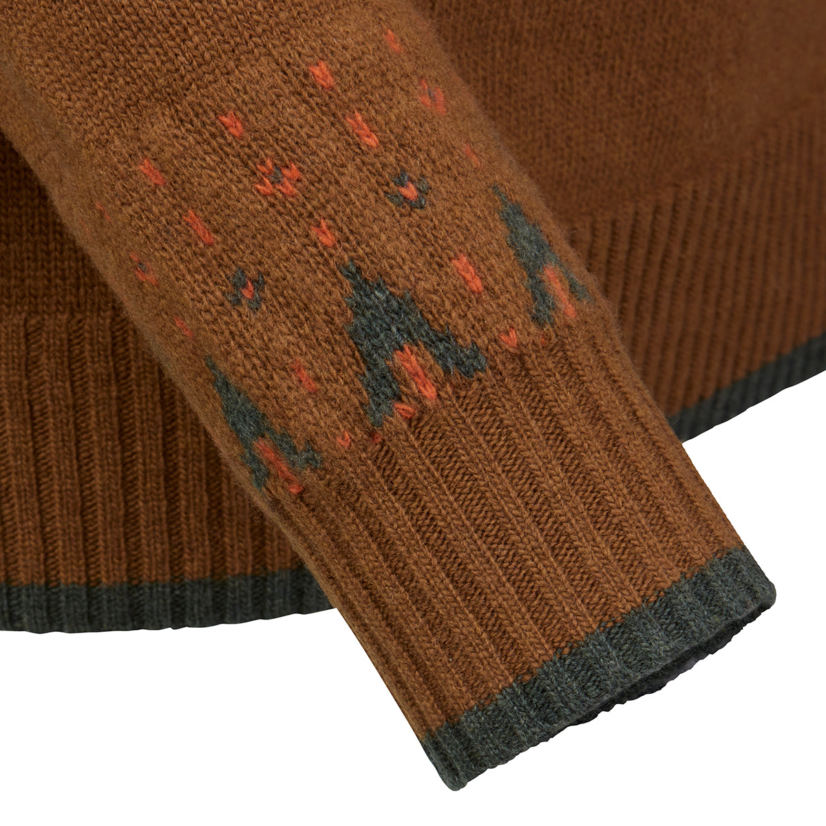 Dame Trondheim Jacquard O-neck Sweater