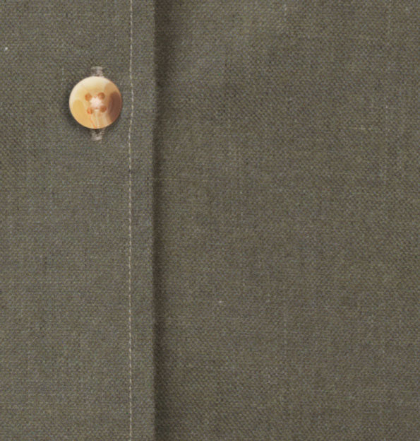 Olivia Brushed Cotton Skjorte - Olive