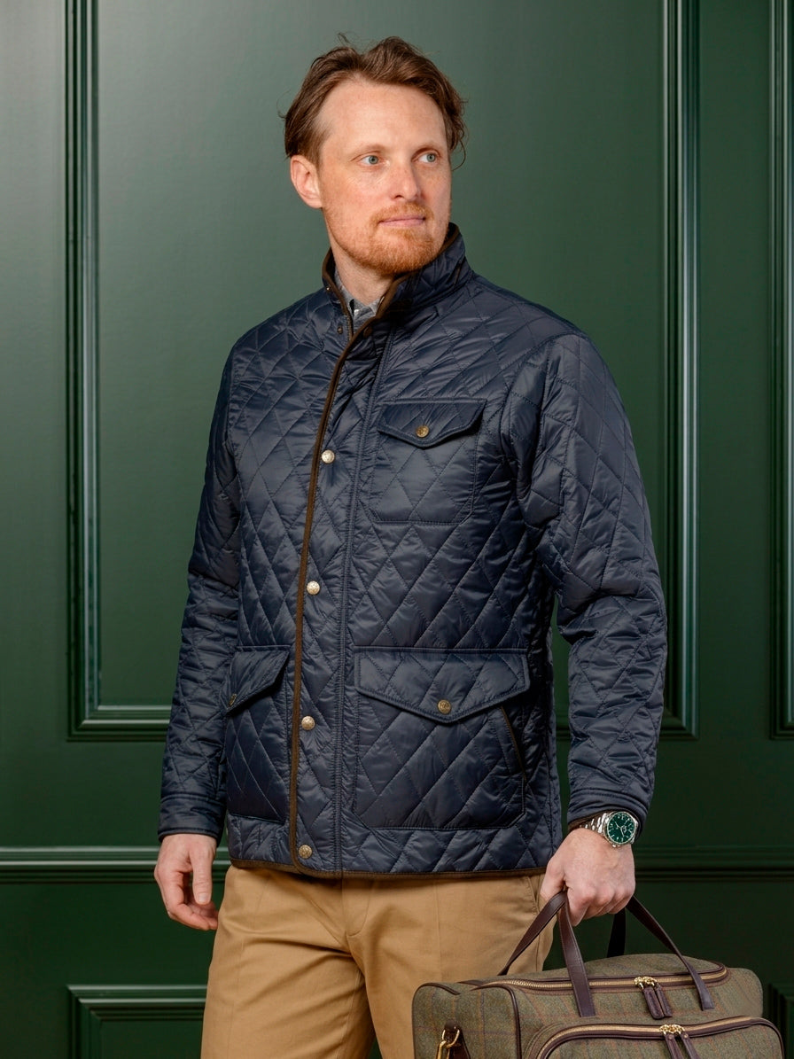 Brewster Quiltet Jakke - Navy