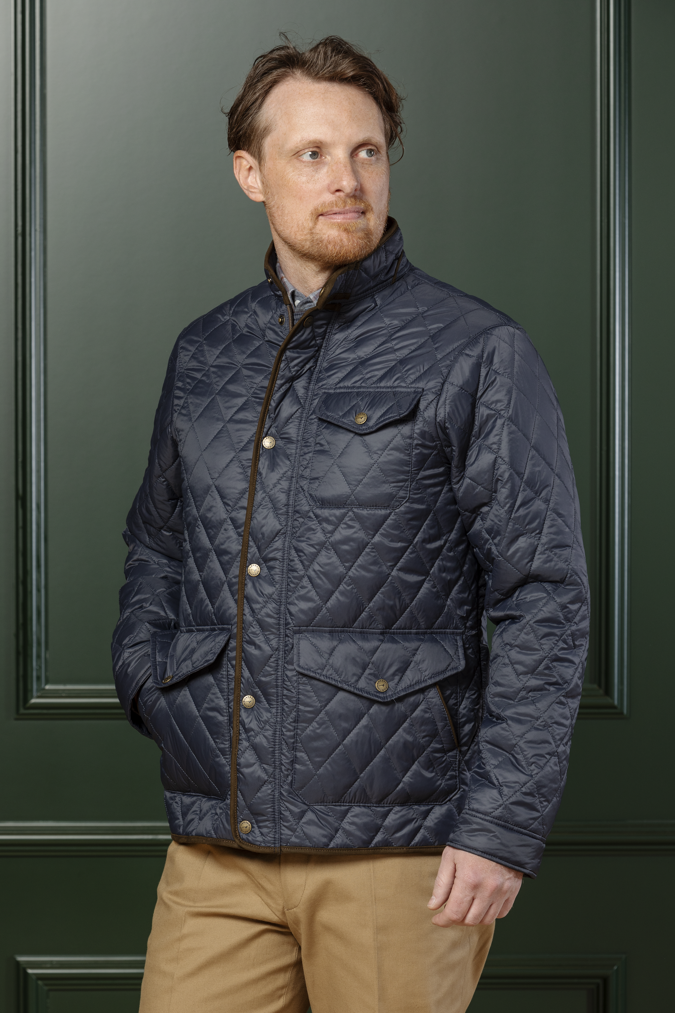 Brewster Quiltet Jakke - Navy