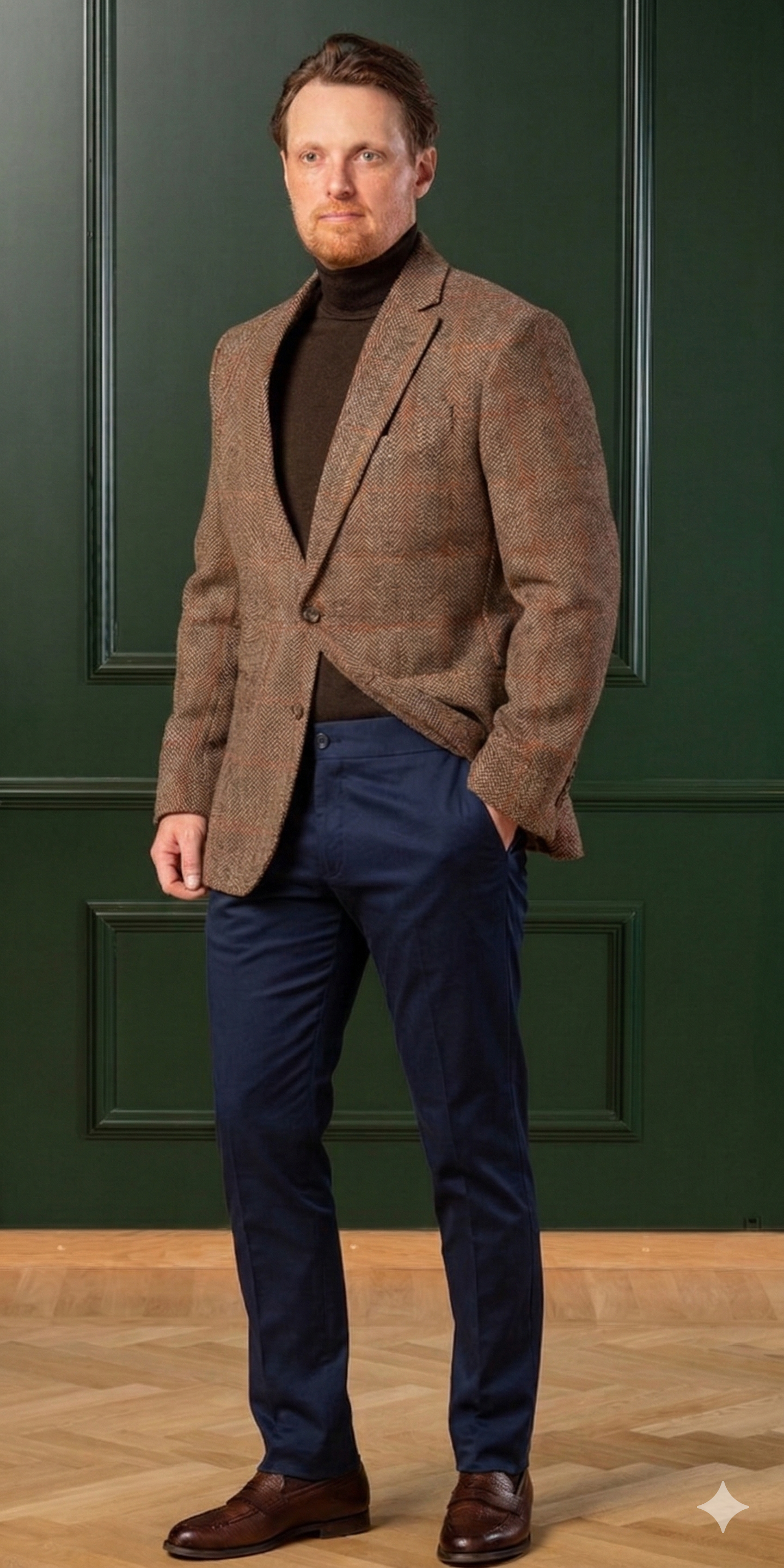 Lumley Chino Bukser - Navy