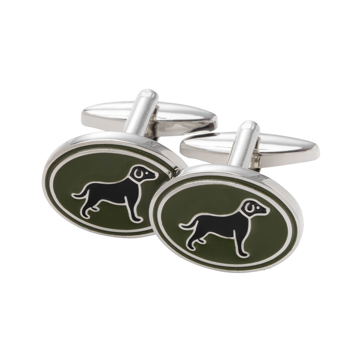 Hunde Manchetknapper - British Racing Green