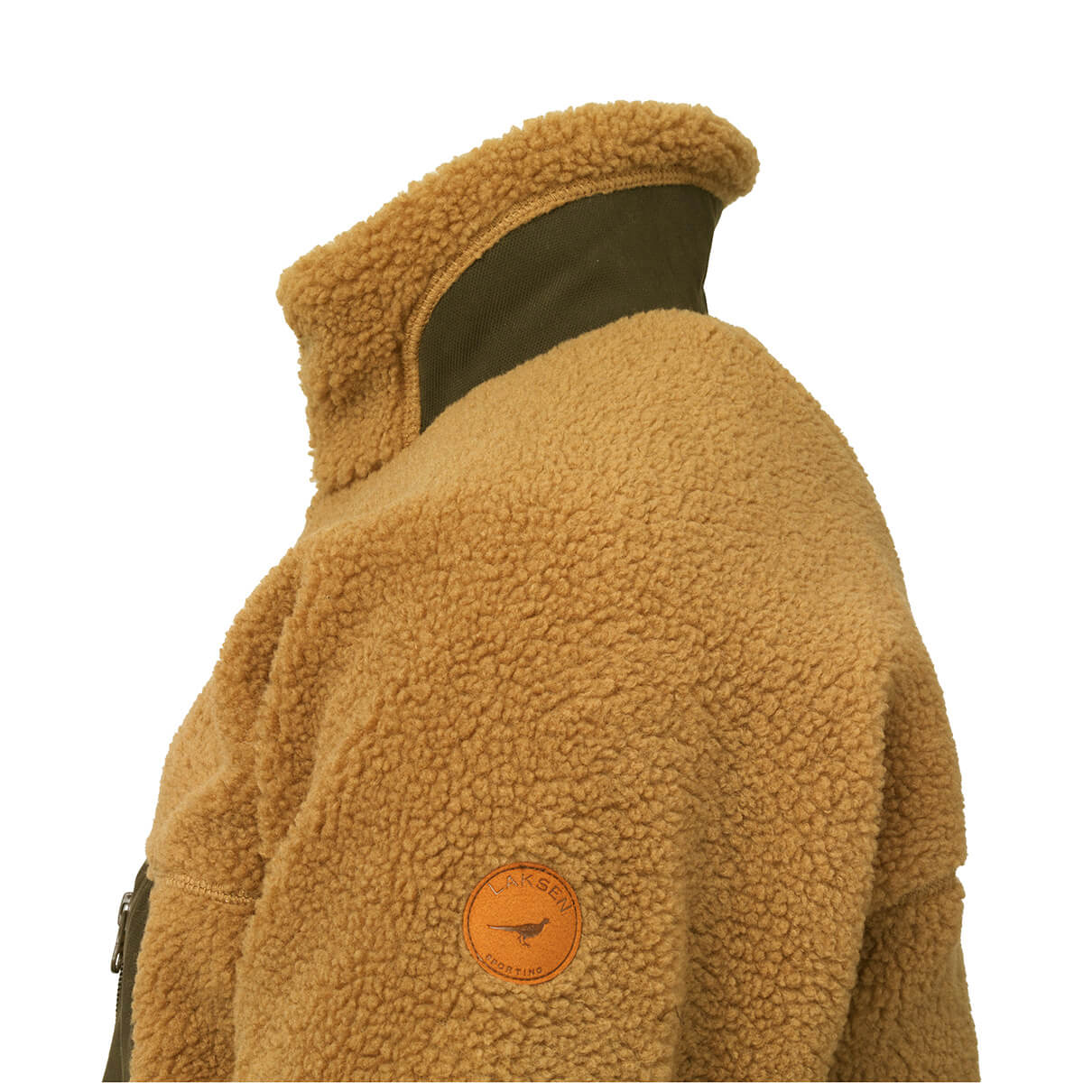 Teddy Fleece Zip Jakke – Camel