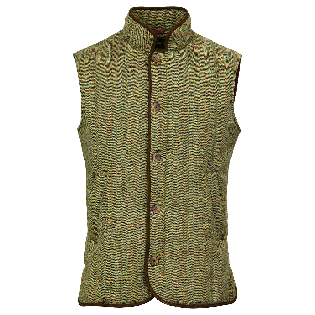Berleigh quilted tweed vest