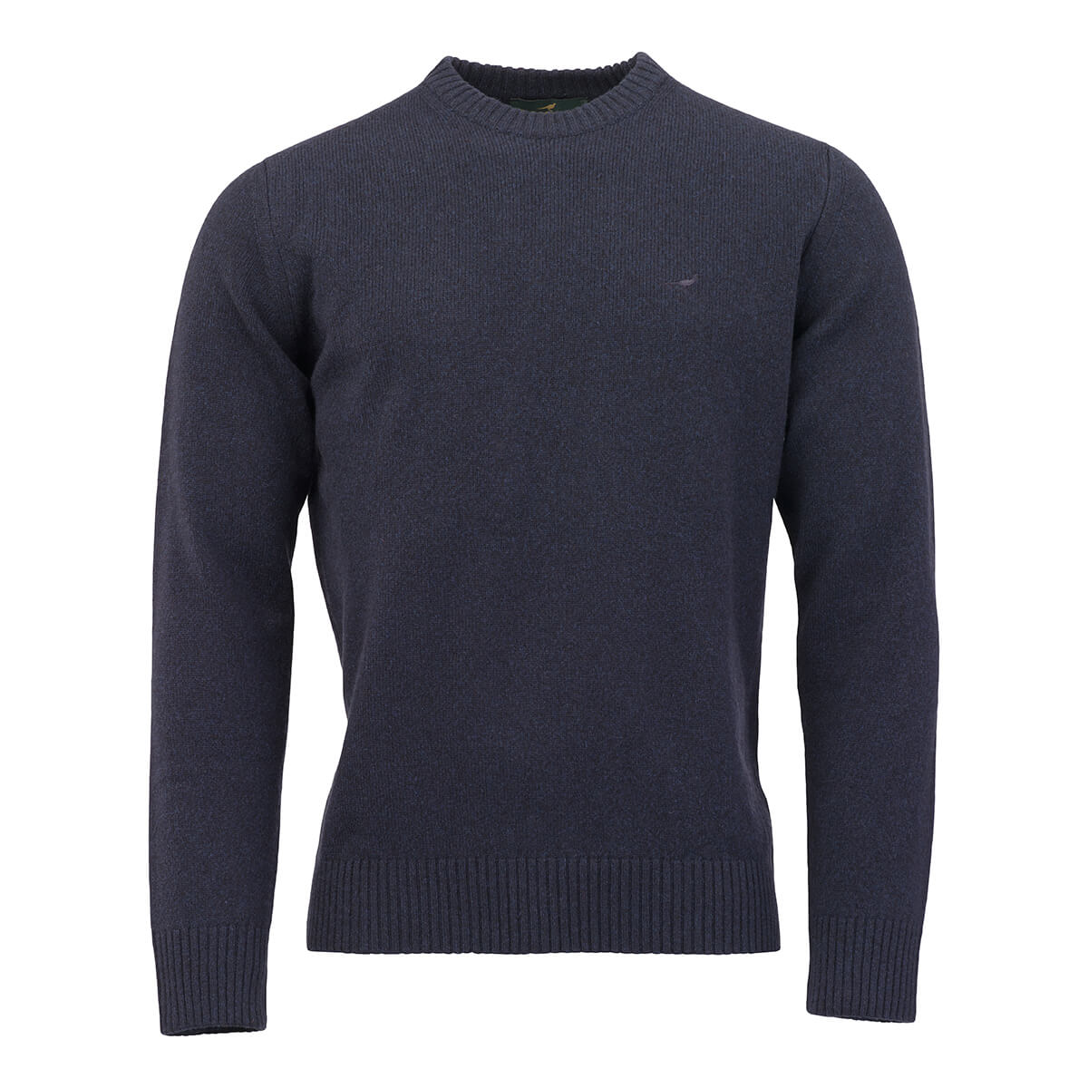 Kensington O-neck Lammeuld Sweater – Storm