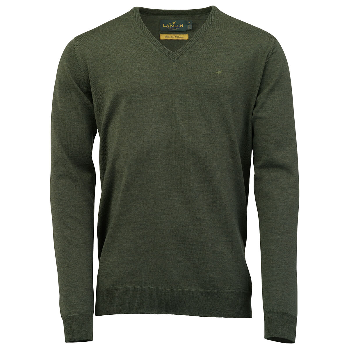 Sussex V-neck Merino Sweater – Woody