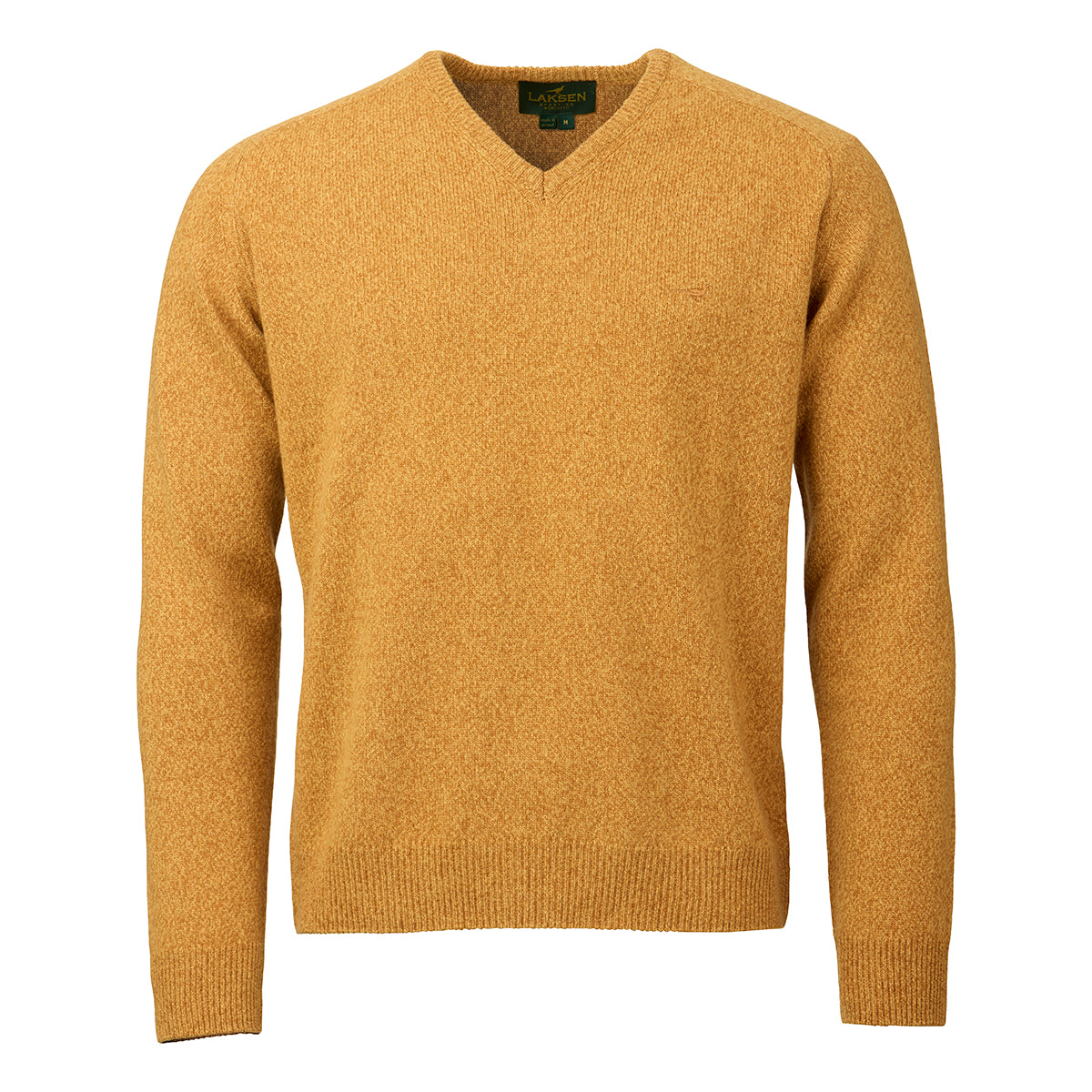 Trent V-neck Lammeuld Sweater - Gorse