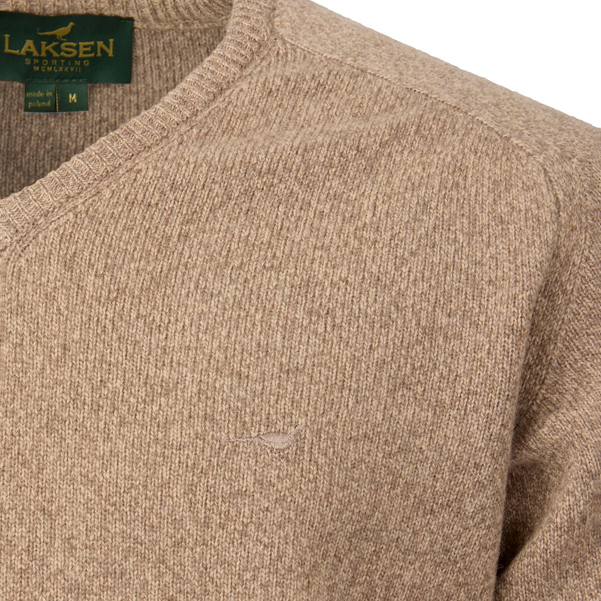 Trent V-neck Lammeuld Sweater - Camel