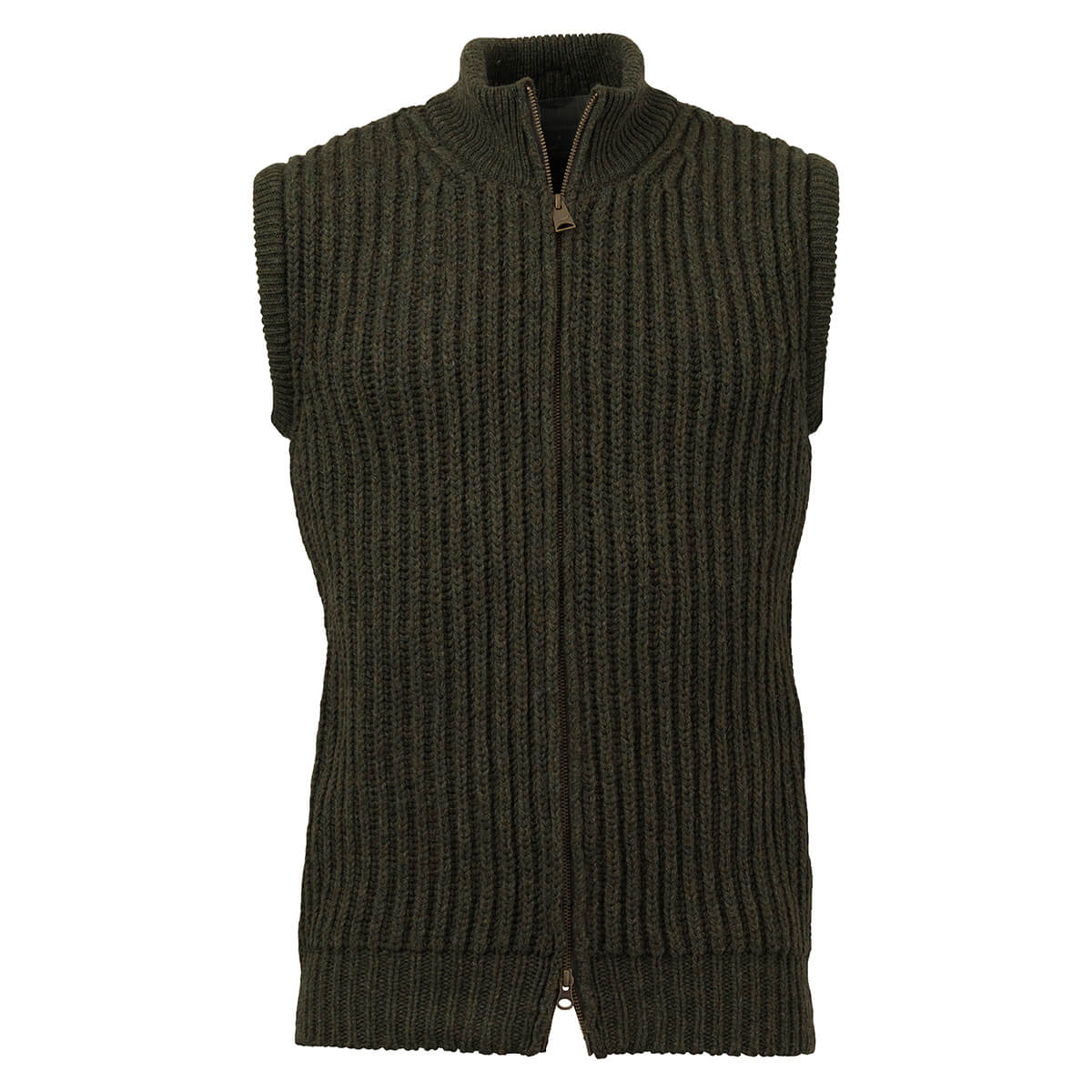 Oban Kabelstrik Vest - Olive