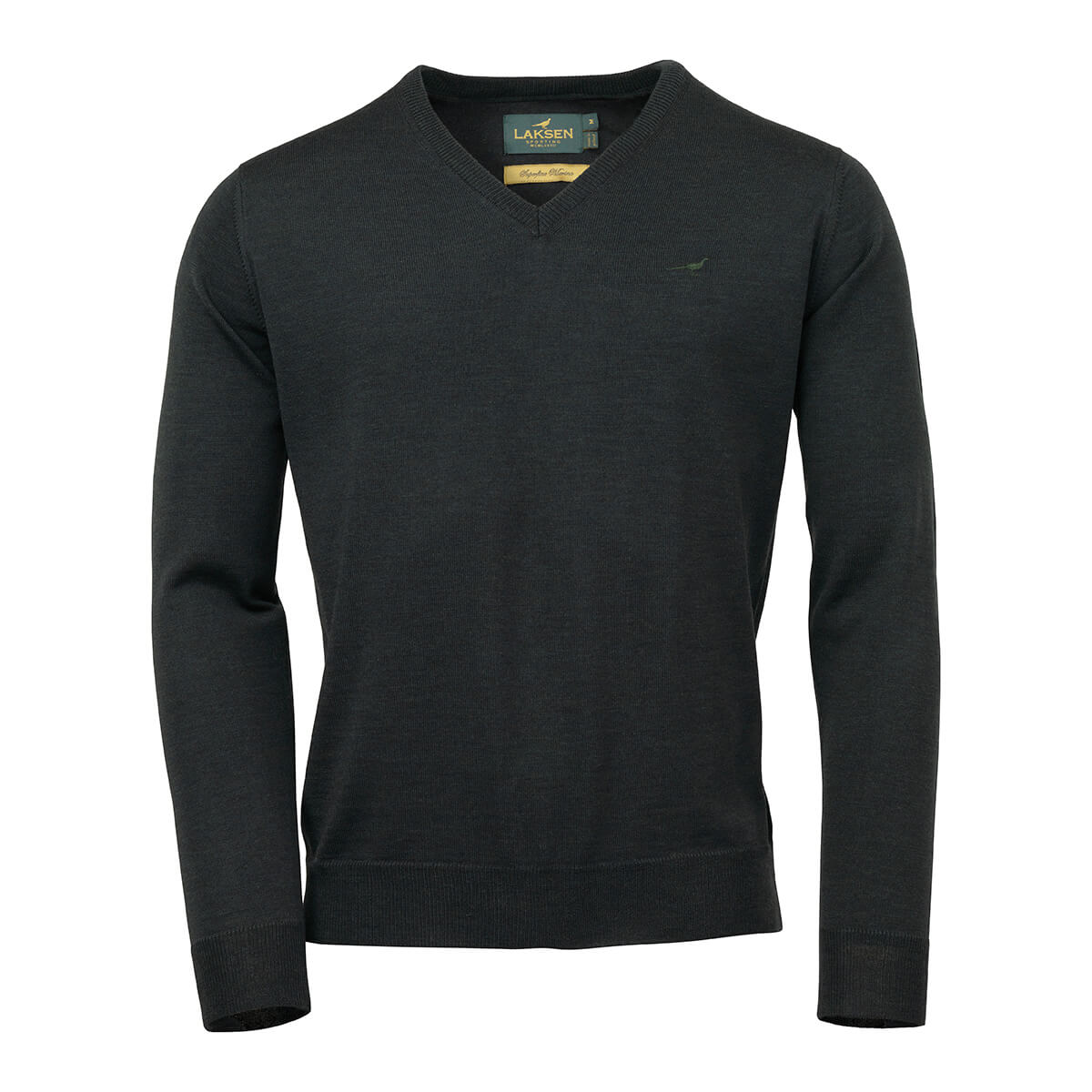 Sussex V-neck Merino Sweater - Olive