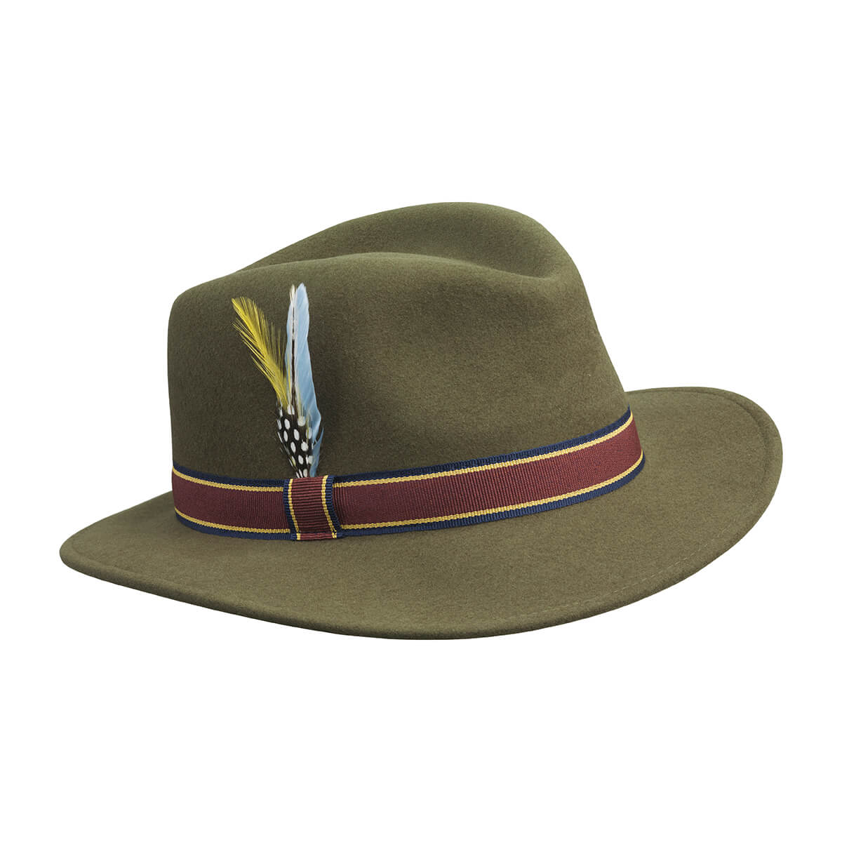 Brixton Dame Fedora Cashmere Hat - Loden