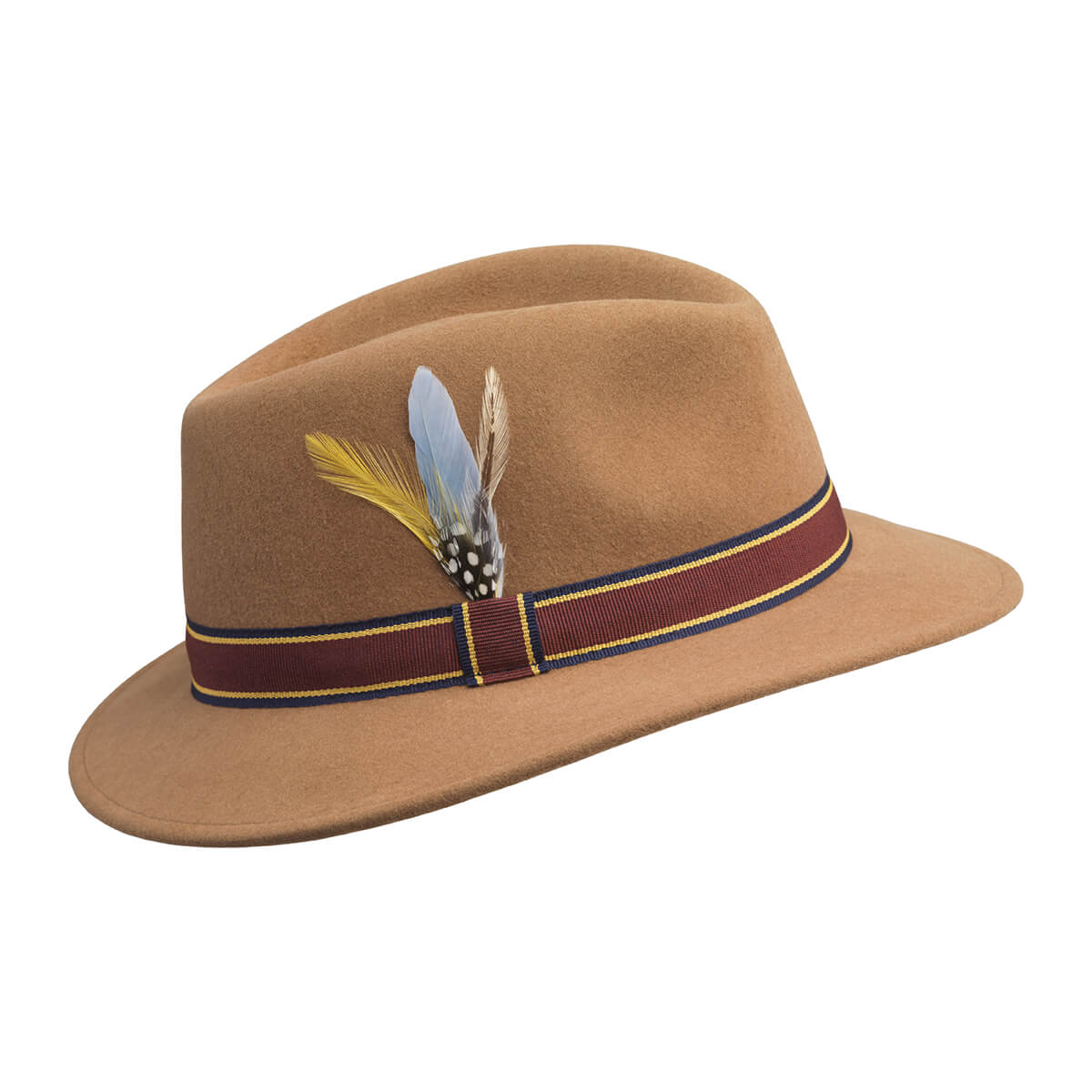 Brixton Dame Fedora Cashmere Hat - Camel