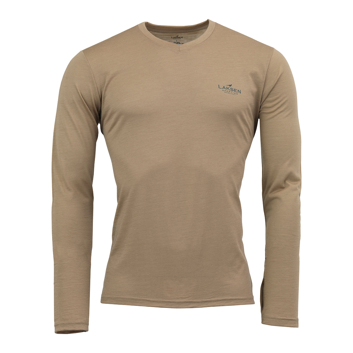 Clisham Langærmet V-neck Tee - Sand