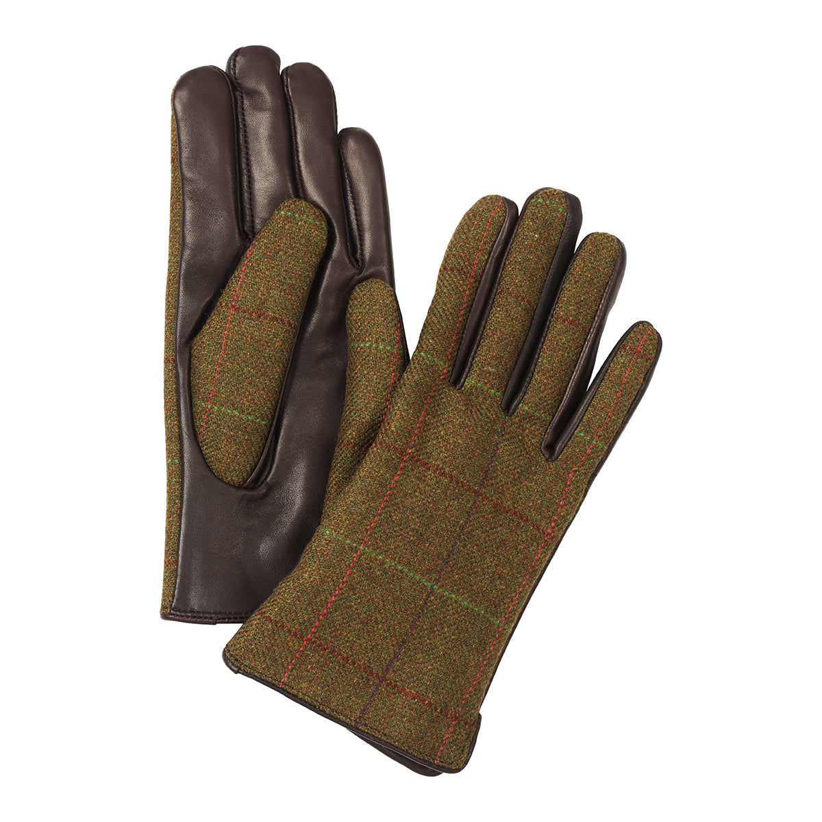 Burley dame tweed & lammeskind handsker