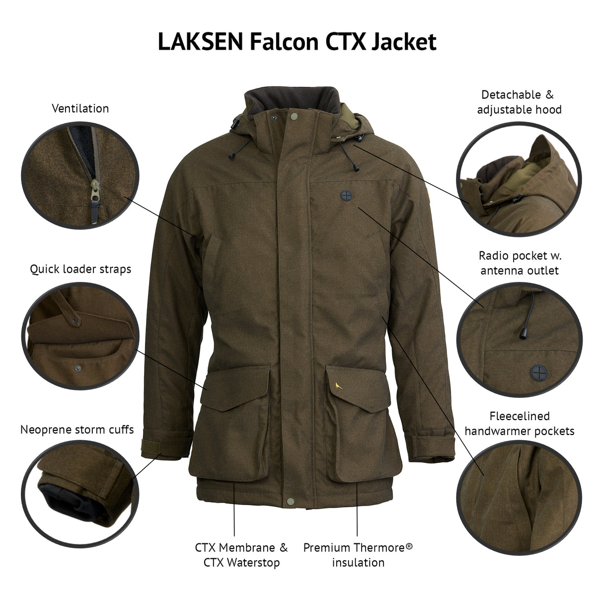 Falcon Tech Dame Jagtjakke M. CTX™