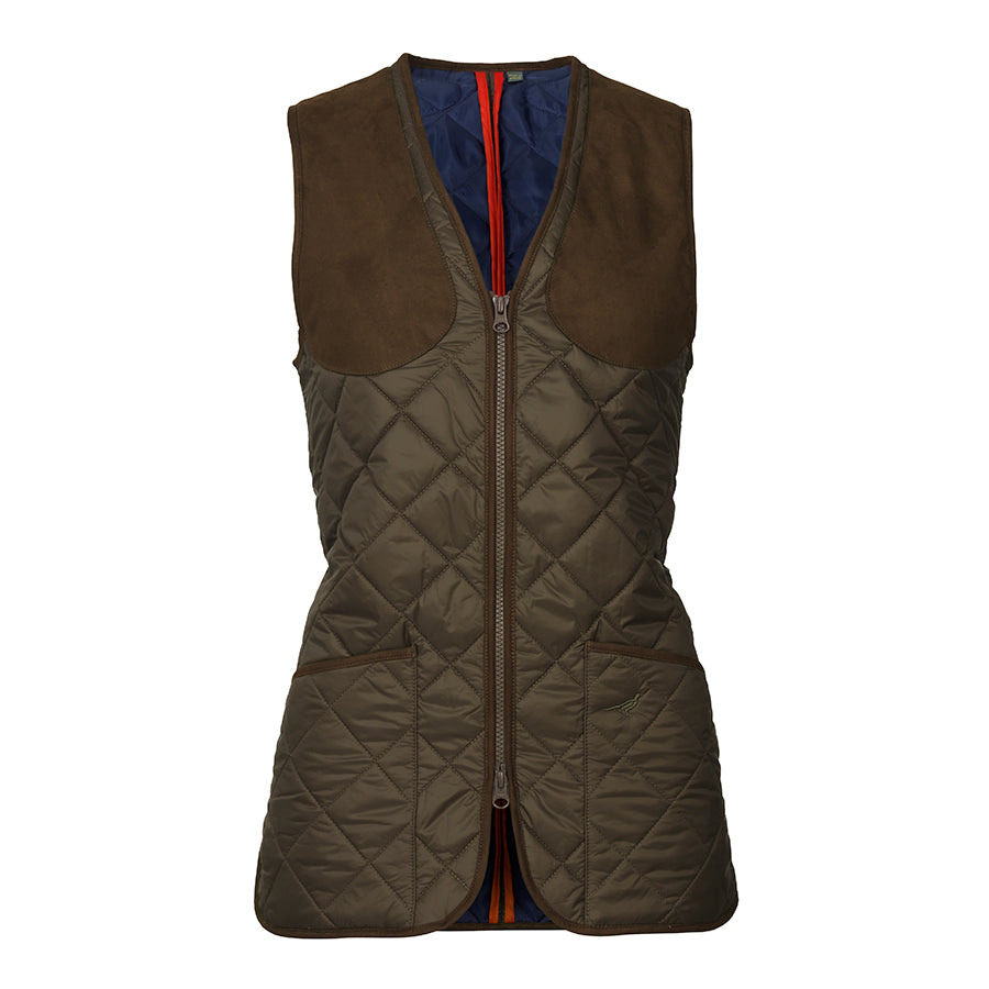 Cheltenham Quiltet Dame Skydevest - Olive