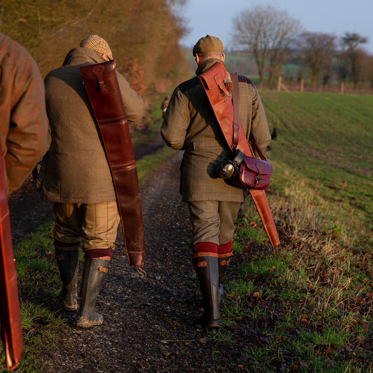 Haglbøsse Læder Foderal – Natural Mahogany